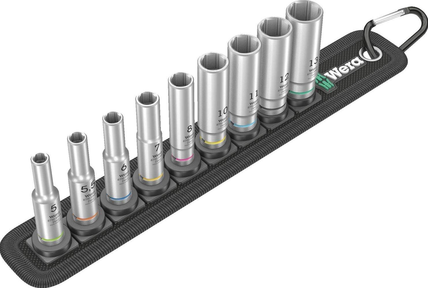 Wera, socket belt with hex deep sockets - Metric, 13 mm