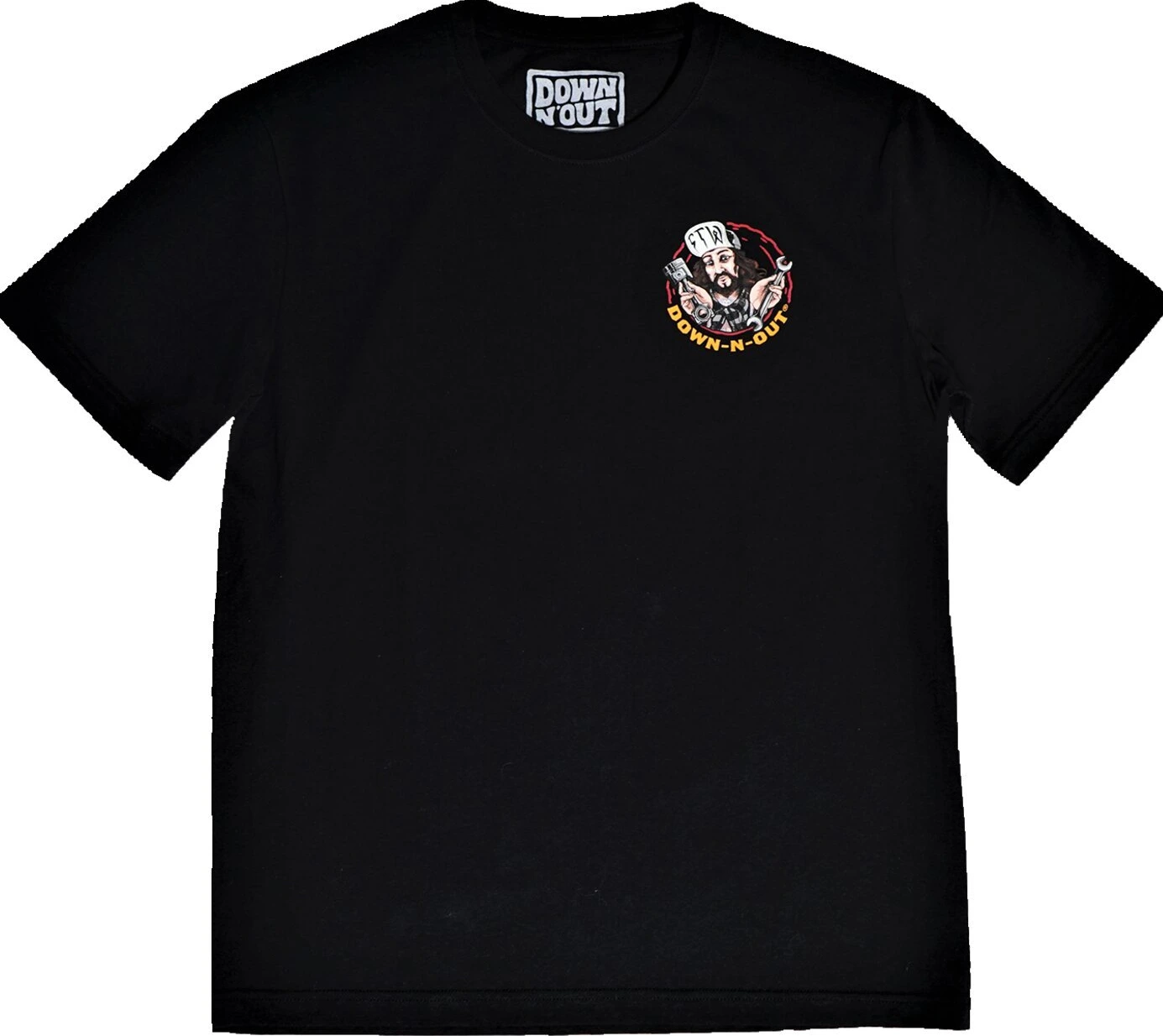 Down-n-Out Built my Ride t-shirt, Black, M