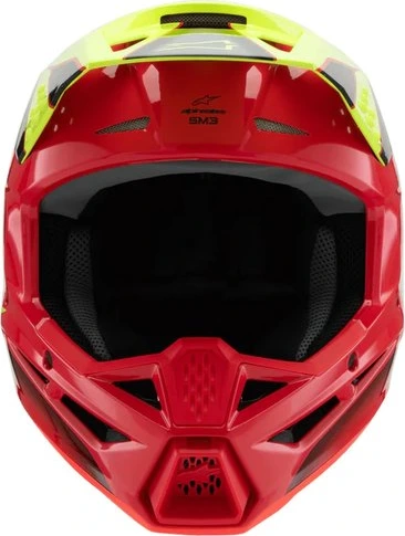 Alpinestars Helmet SM3 Youth Fray Red/Yellow Fluo/Black, YS 48-49cm