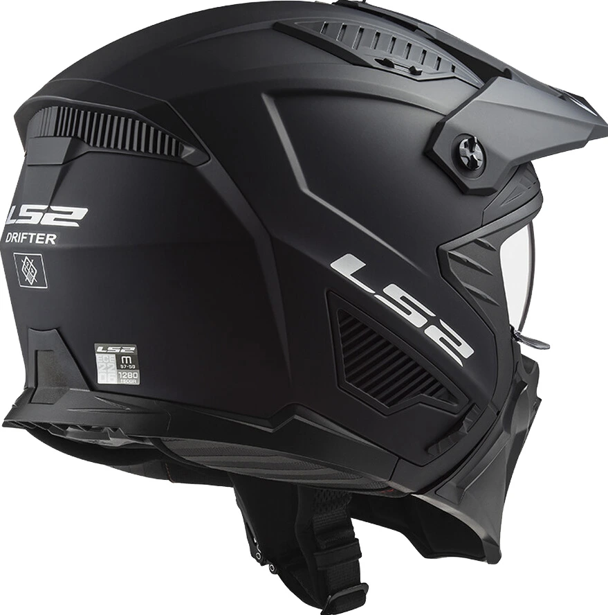 LS2 OF606 DRIFTER Solid helmet - Matt Black, M