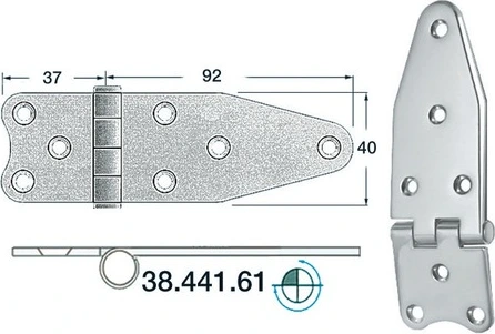 hinge reverse knot 129x40