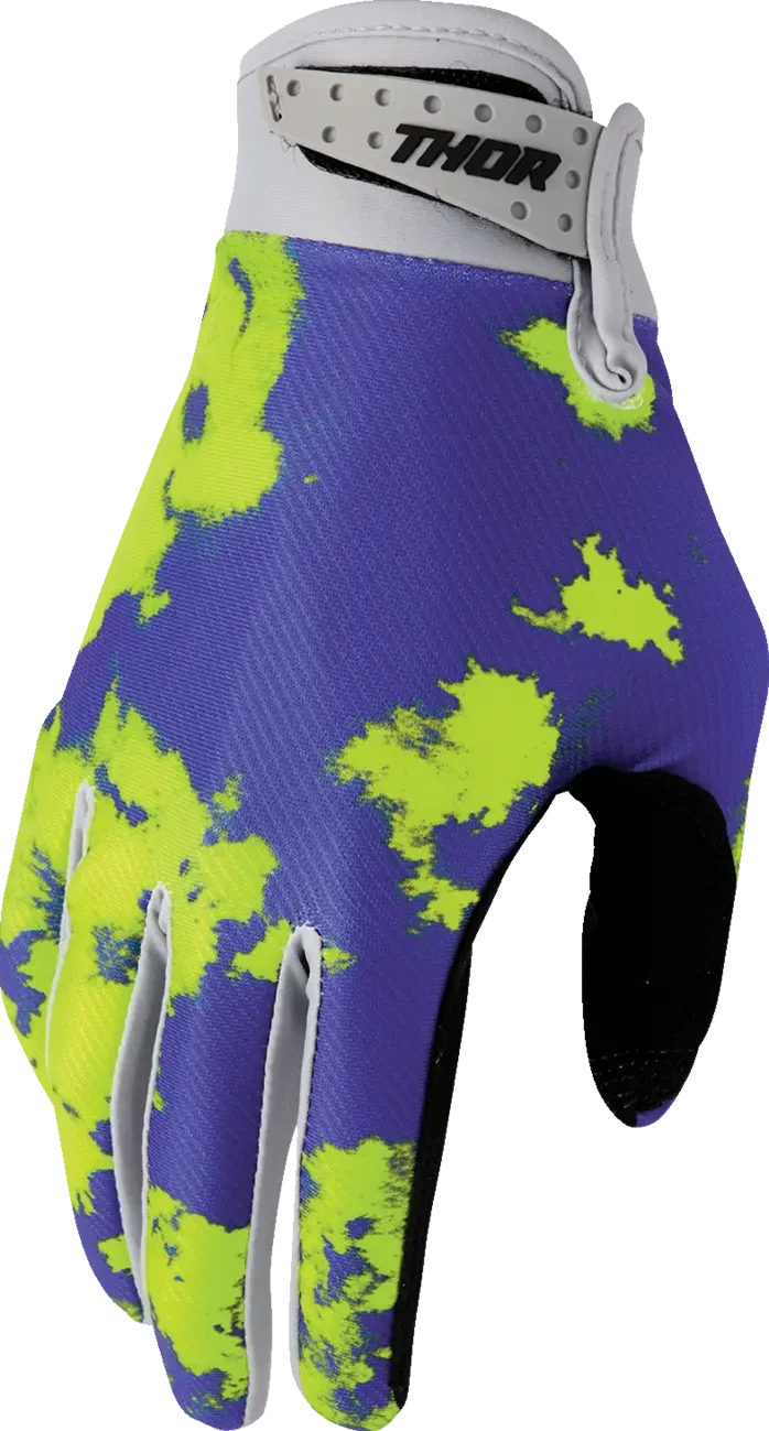 GLOVES LAUNCHMODE BLEACH GRAY/ACID XS