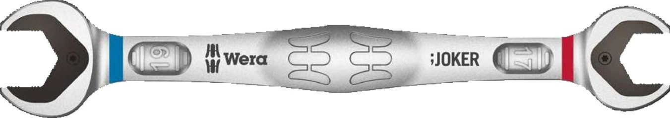 Wera wrench double open end 17/19 Joker, Gray, 235 mm