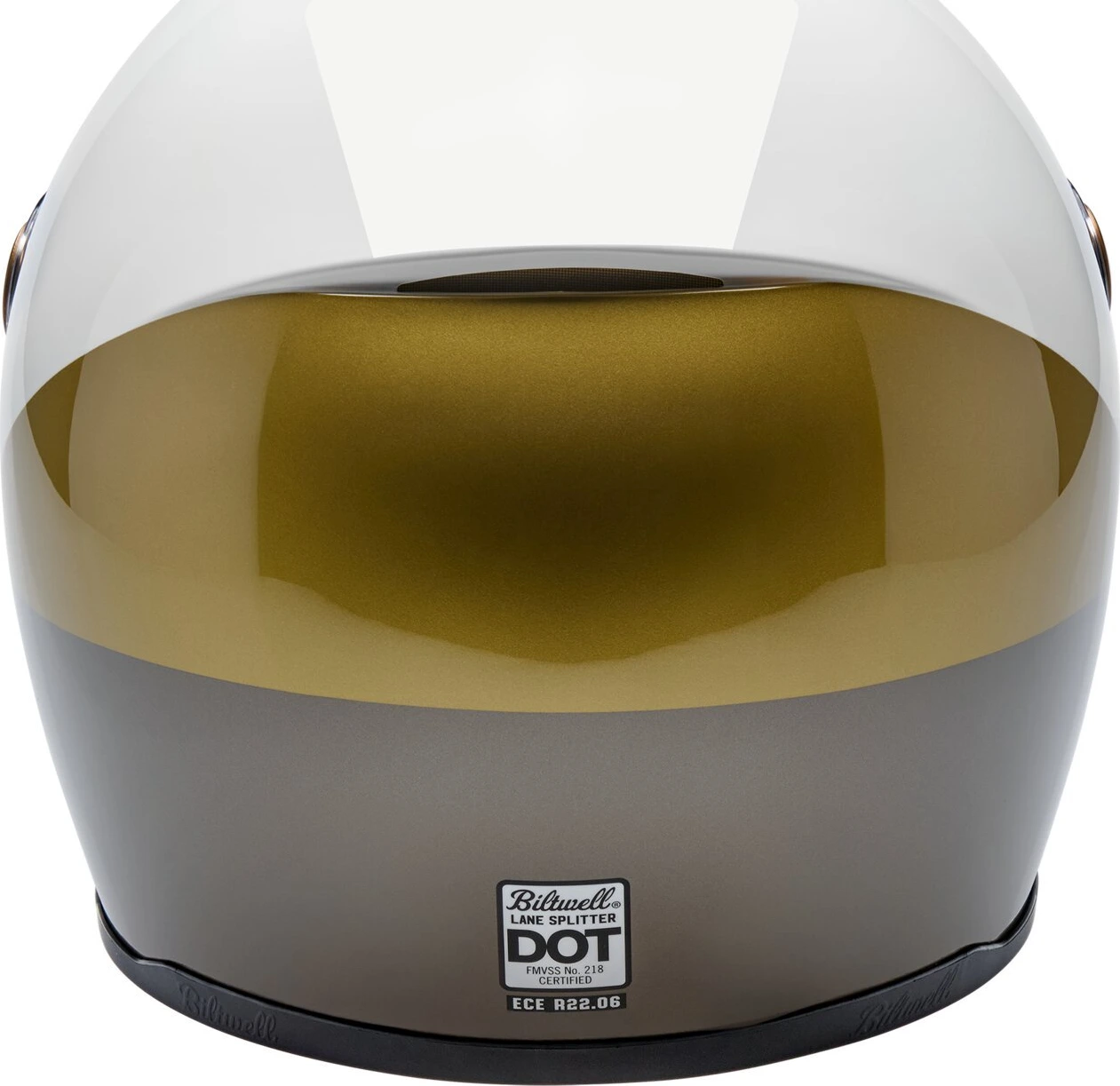 Biltwell Lane Splitter helmet intersection gold/silver/bronz, S, Metallic