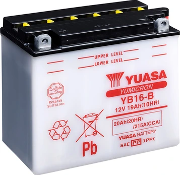 Yuasa Battery YB16-B (cp) happekomplektiga (2)
