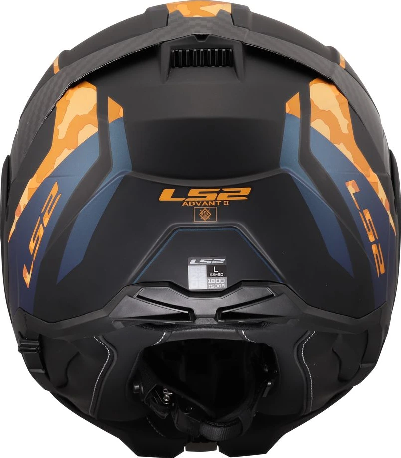 LS2 FF910 ADVANT II GLIDE Helmet - 3XL, Black Orange