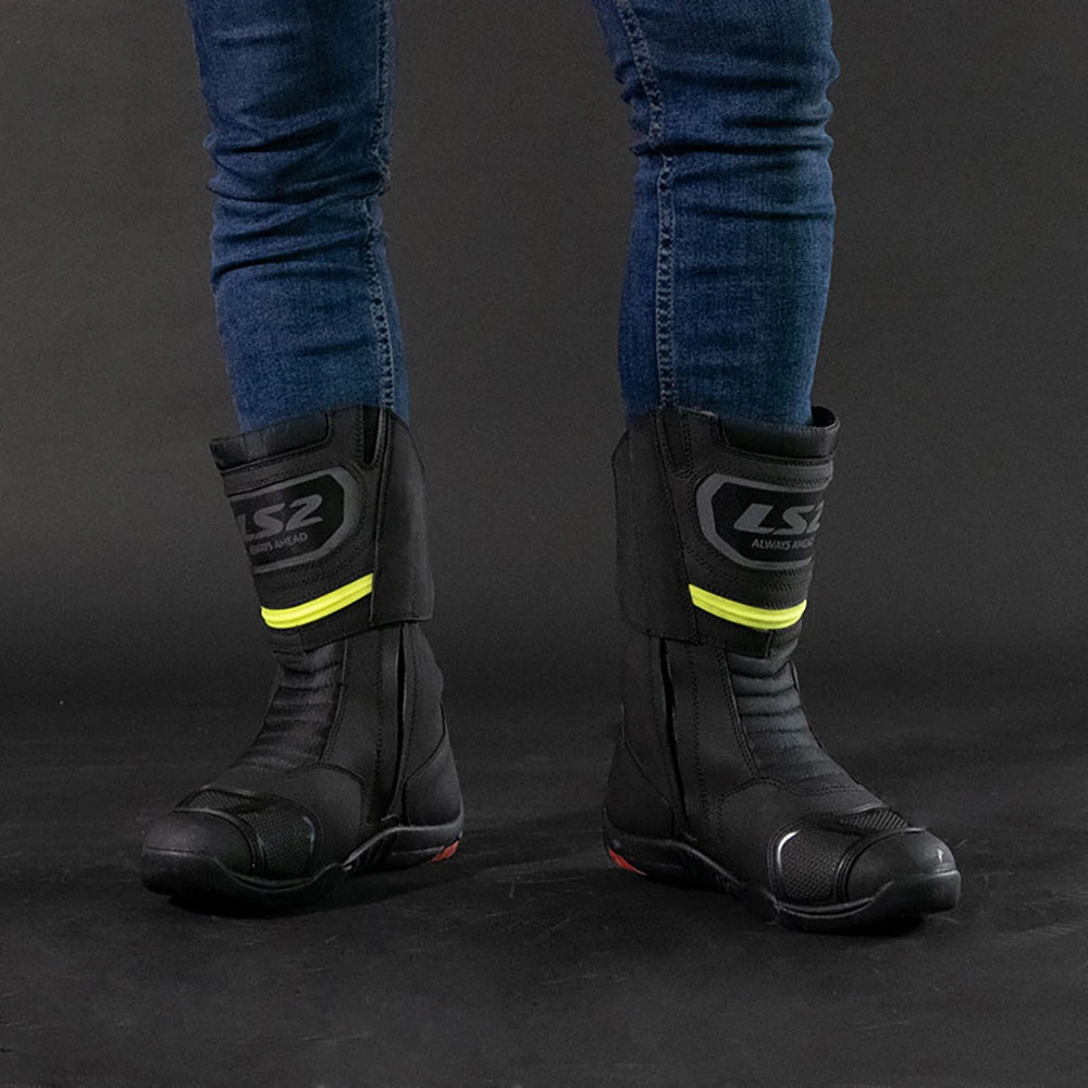 LS2 GOBY Man Waterproof Boots - Black H-V Yellow, 39