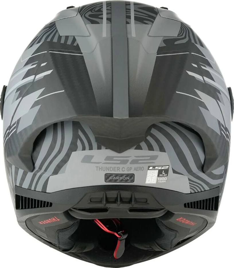 LS2 FF805 THUNDER GP AERO POLAR helmet - Matt Black, M