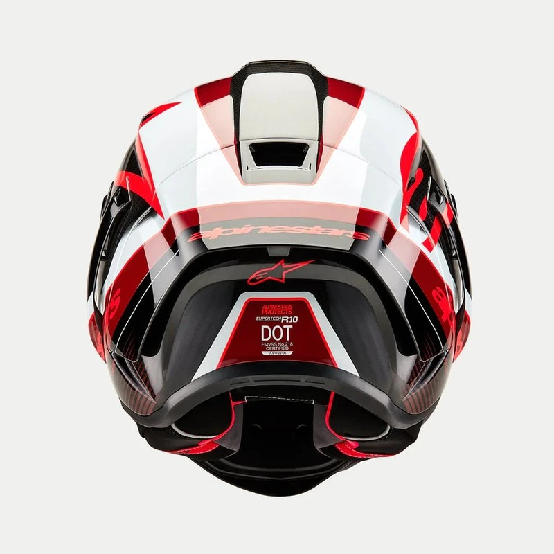 Alpinestars Helmet Supertech R10 Team Black/Carb/Red/White, XS