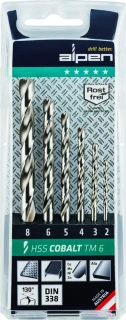 Alpen, HSS Cobalt drill size 6 pieces