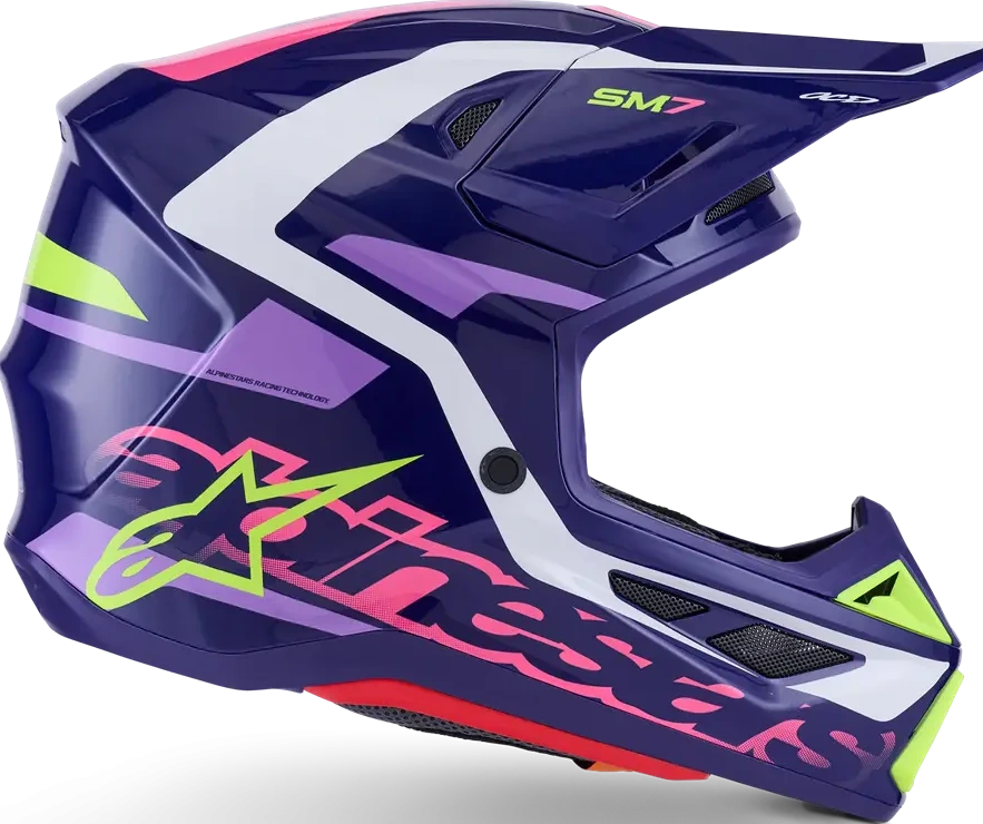 HELMET SM7 DEED PURPLE/PINK XS