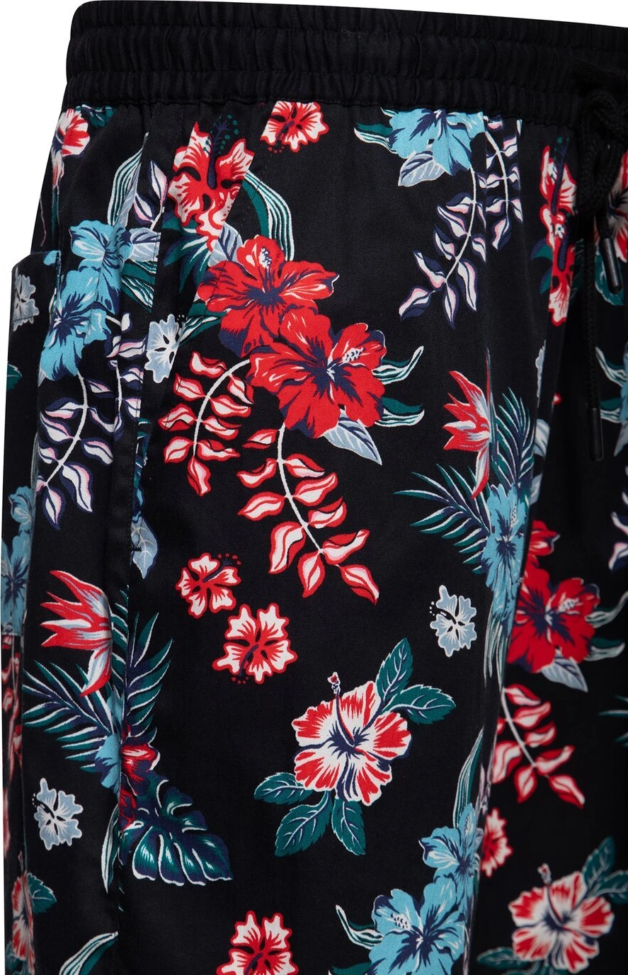 King Kerosin Hibiscus short, Black, M