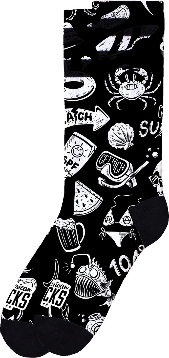 American Socks Hella Hot Signature socks, Black, L/XL
