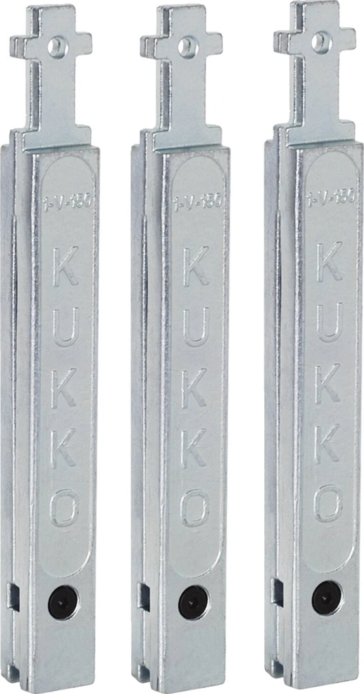Kukko, 3 jaws extensions for 'Quick Adjusting jaw' pullers, 150 mm