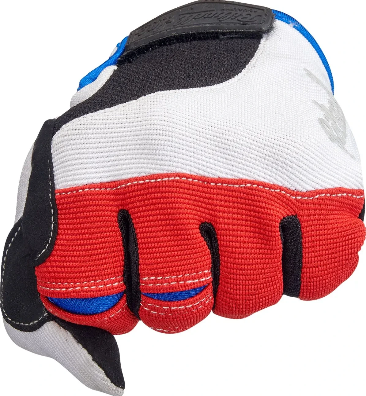 GLOVES MOTO RD/WH/BL SM