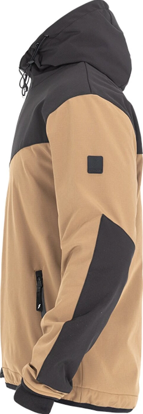 John Doe Hoodie V3 Softshell Rip-Stop dessert, Black, 2XL