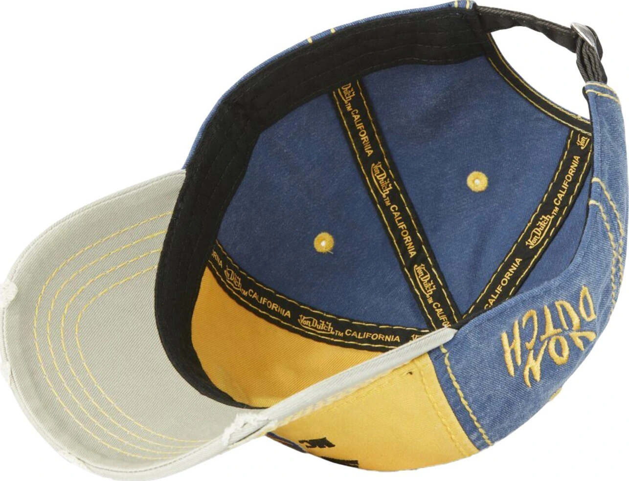 Von Dutch Baseball retro cap helmet, Yellow