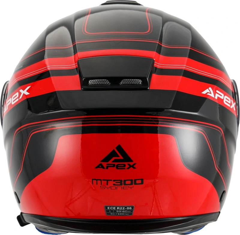 APEX Helmet MT300 Sydney black/red XS
