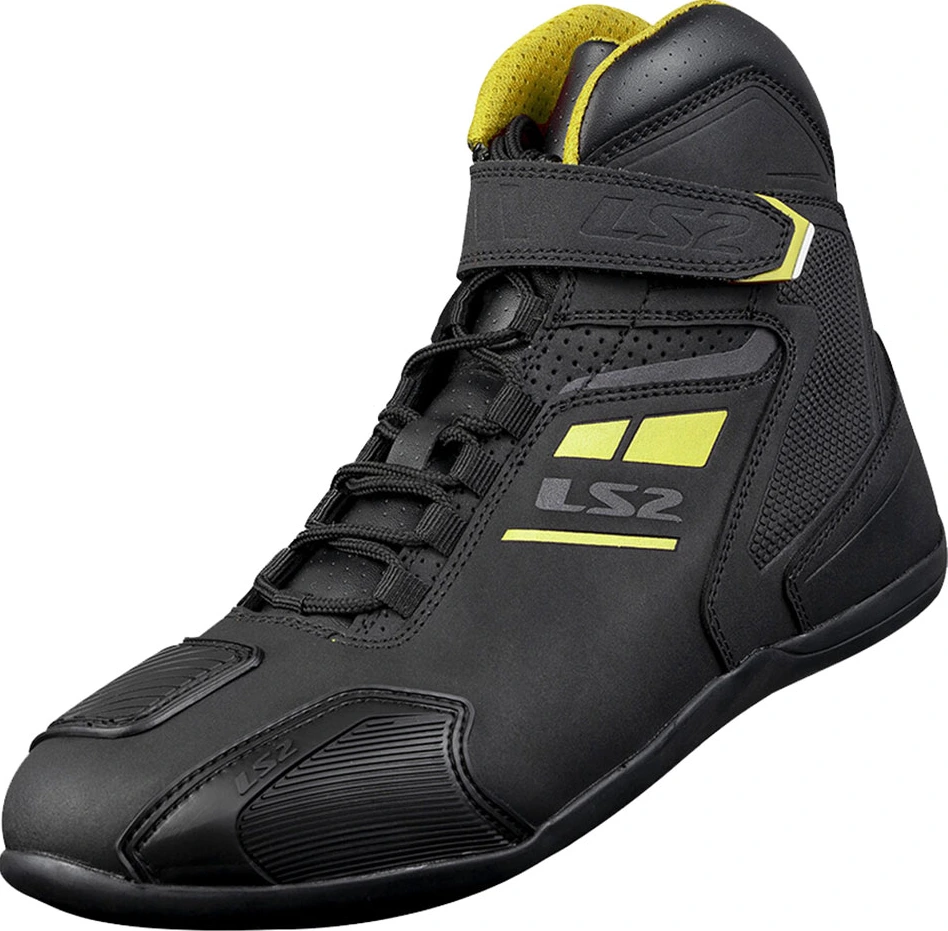 LS2 Garra Lady Boots - Black H-V Yellow, 37