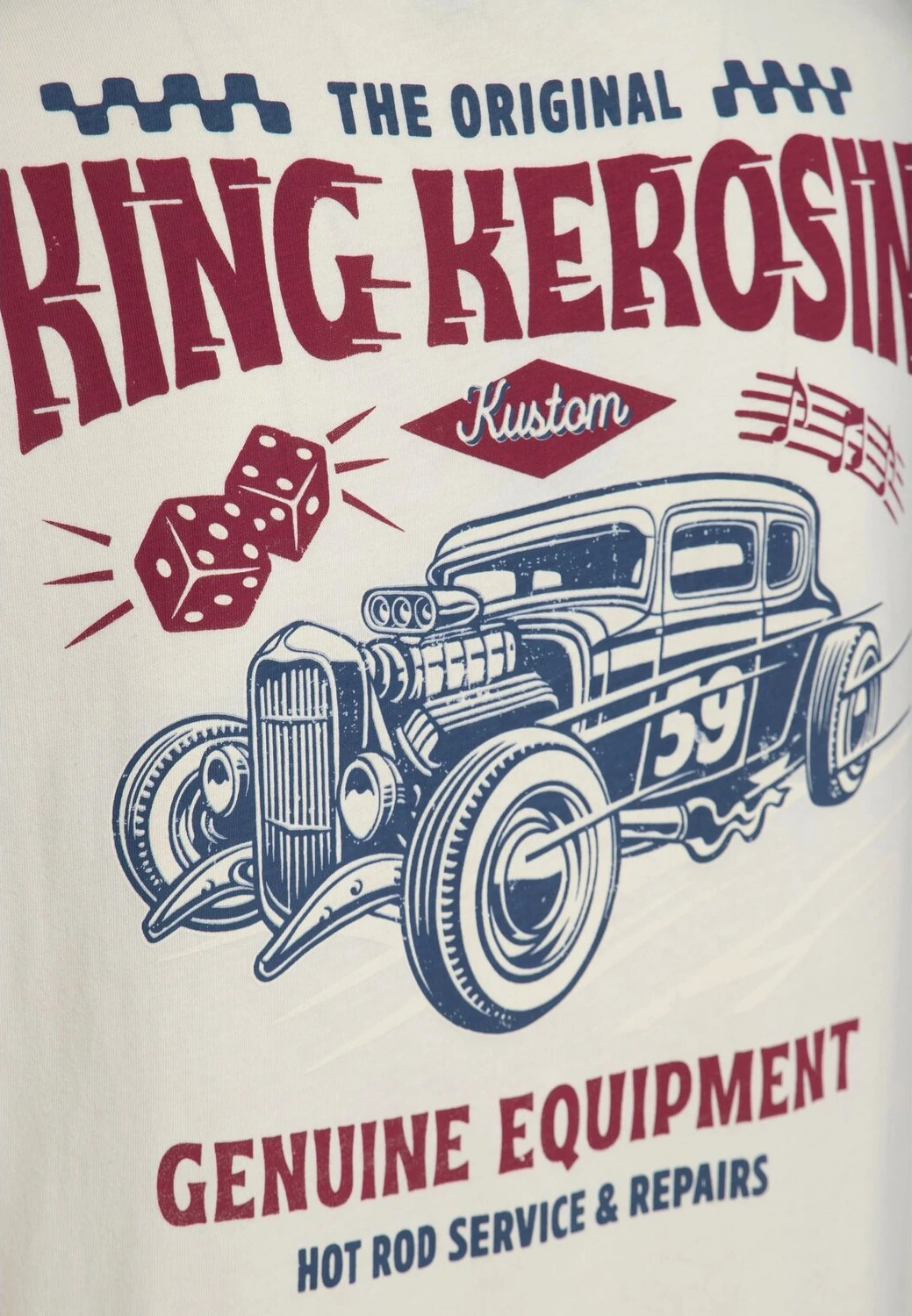King Kerosin Hot Rod Service t-shirt, offwhite, L