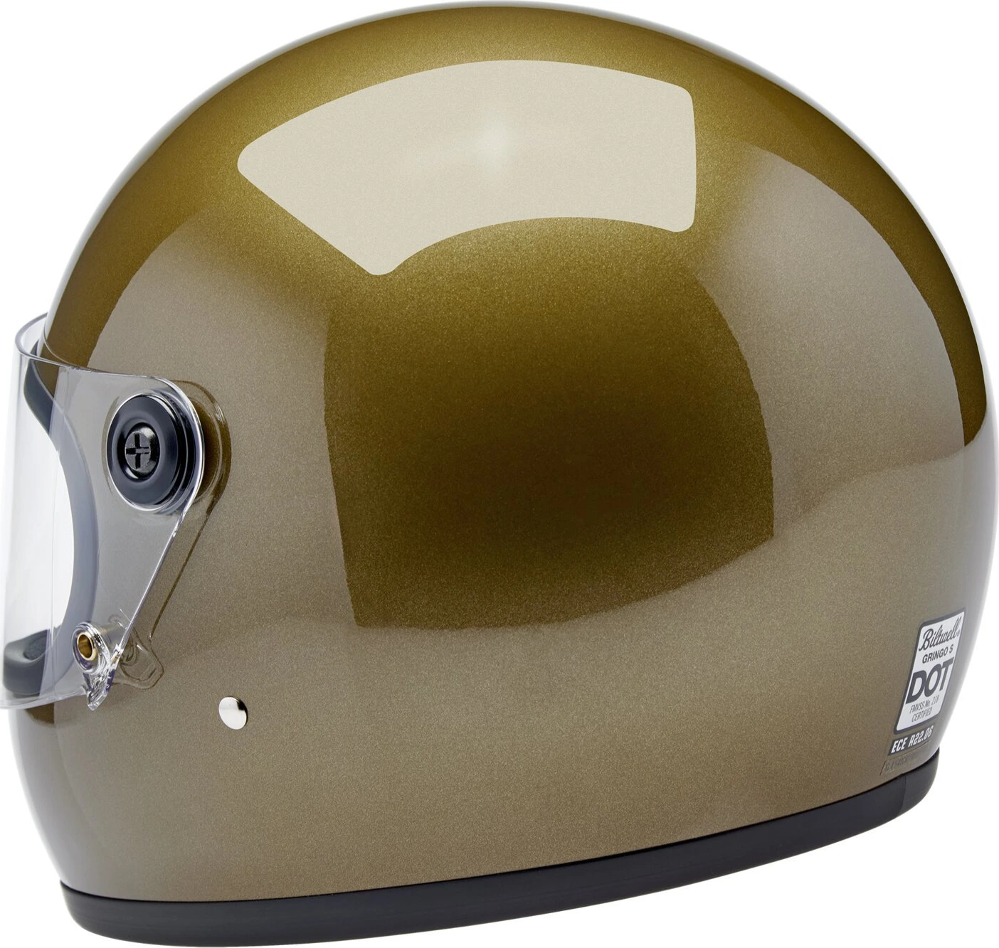 Biltwell Gringo S helmet, ugly Gold, Gold, Metallic