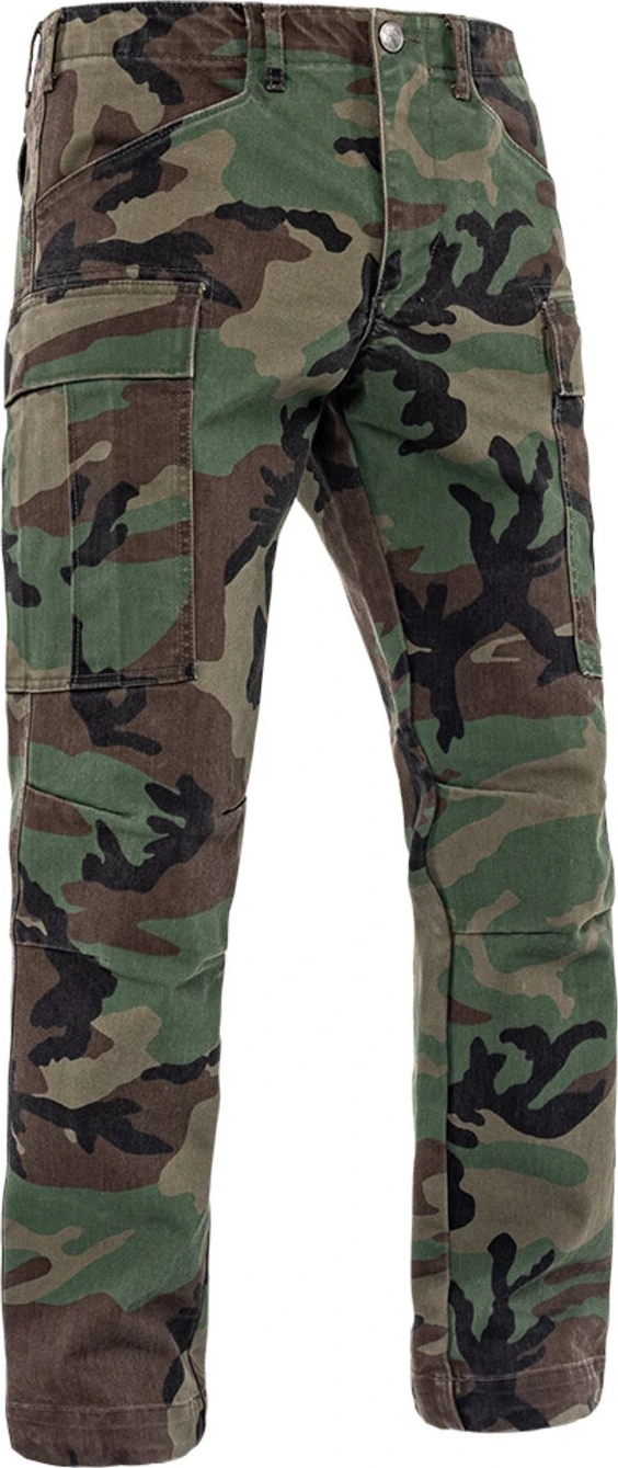 John Doe Regular cargo mono pants, camouflage Green, 38/32