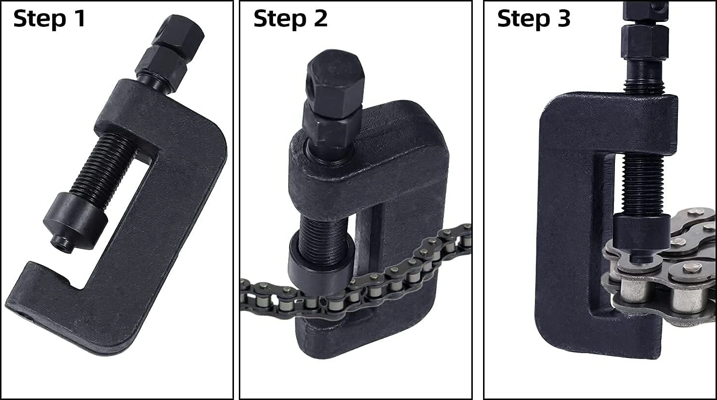 Chain breaker and riveting tools