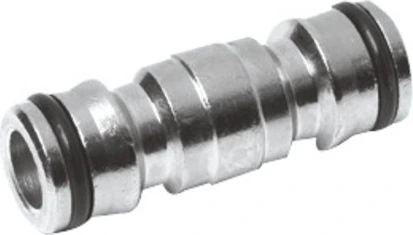 Two-way chr.brass connector