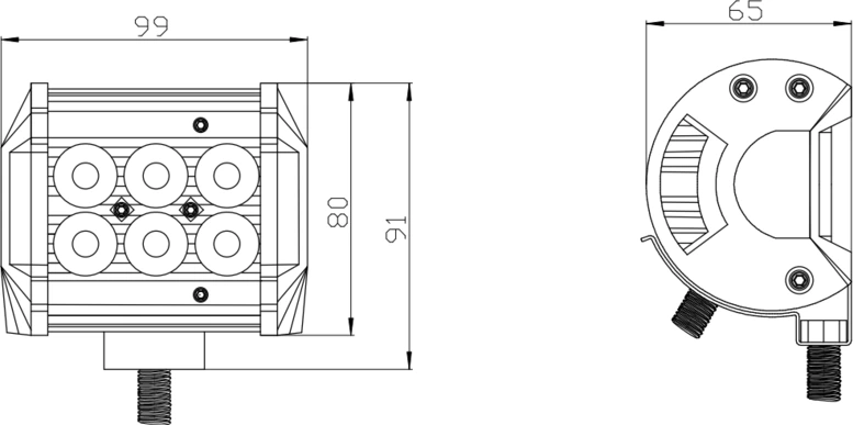 Kinwons Led Bar 10-30V 18W Combo