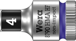 Wera Zyklop 1/4" socket with holding function - Metric 4.0