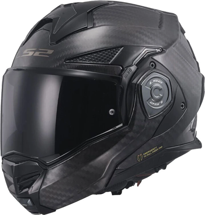 LS2 FF901 ADVANT X SOLID CARBON helmet - Gloss Black, S