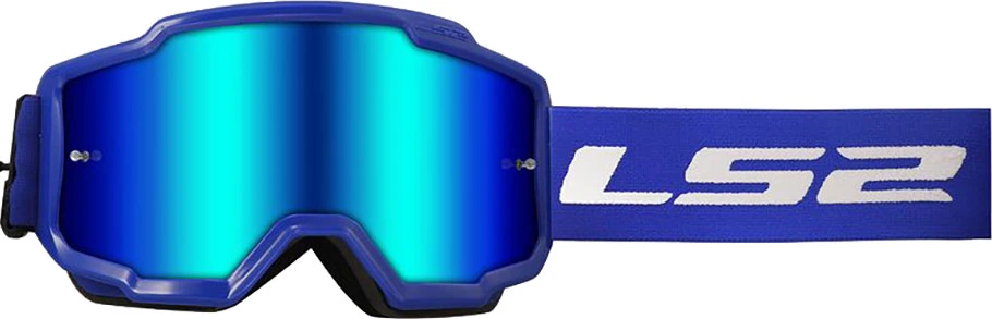 LS2 CHARGER GOGGLE - Blue/Iridium Visor