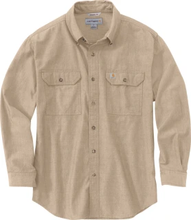 Carhartt Chambray shirt dark tan chambray