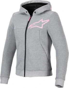 Alpinestars Hoodie Woman Chrome v2 Gray/Pink, S