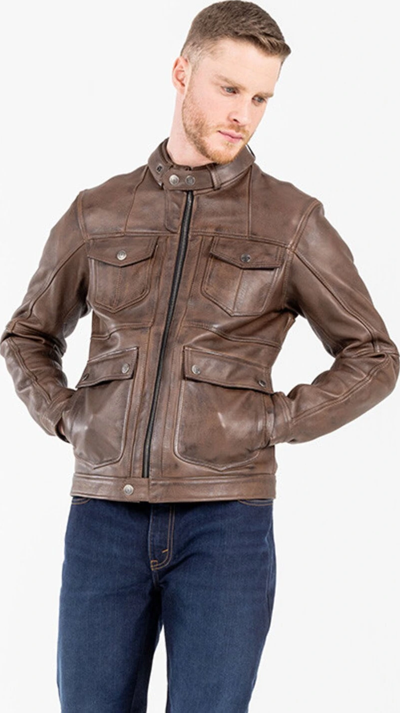 John Doe Drifter leather jacket, Brown, L