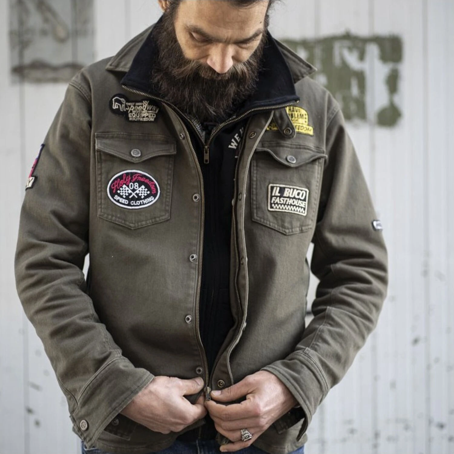 Holy Freedom Lieutenant jacket, military Green, Green, S