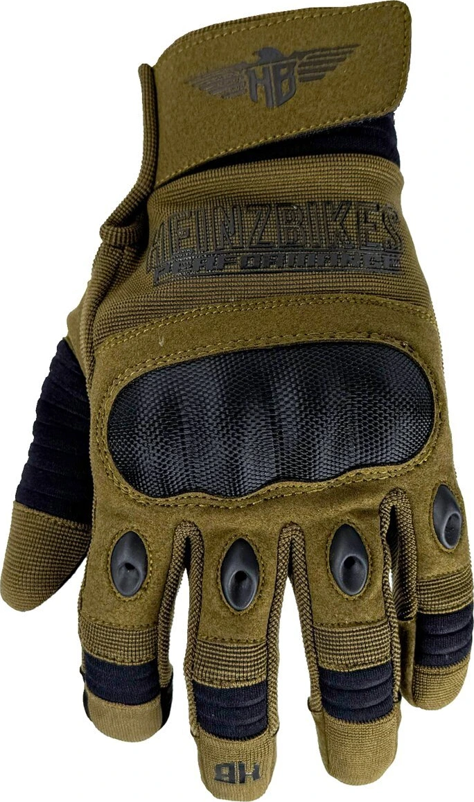 HeinzBikes Tactical pirštinės alyvuogių žalios, L