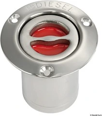 Osculati DIESEL deck plug polished SS straight 80 mm