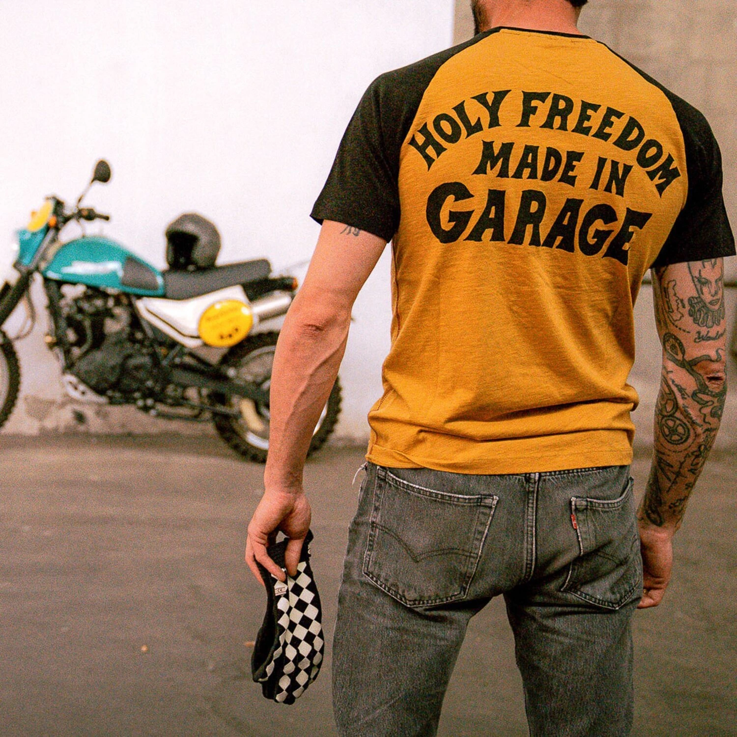 Holy Freedom Shoeles Joe t-shirt, Yellow, M