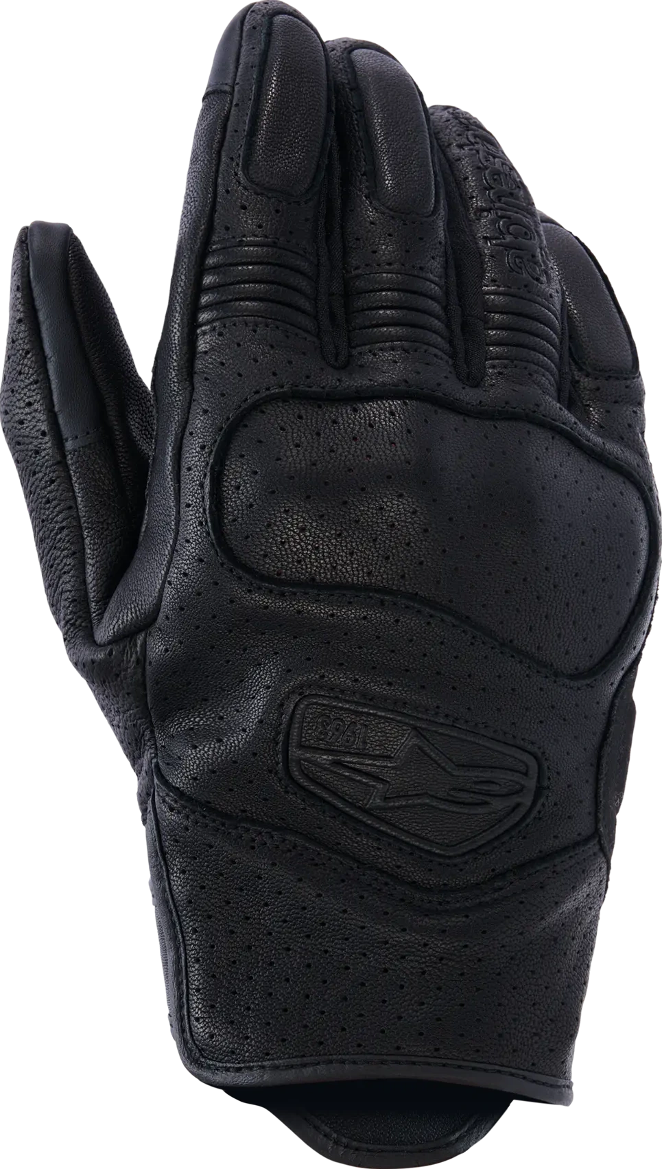 GLOVE MUSTANG V3 LEATHER BLACK/BLACK S