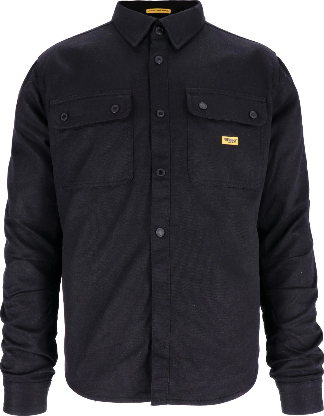 Roeg Chris wax overshirt, Black, S