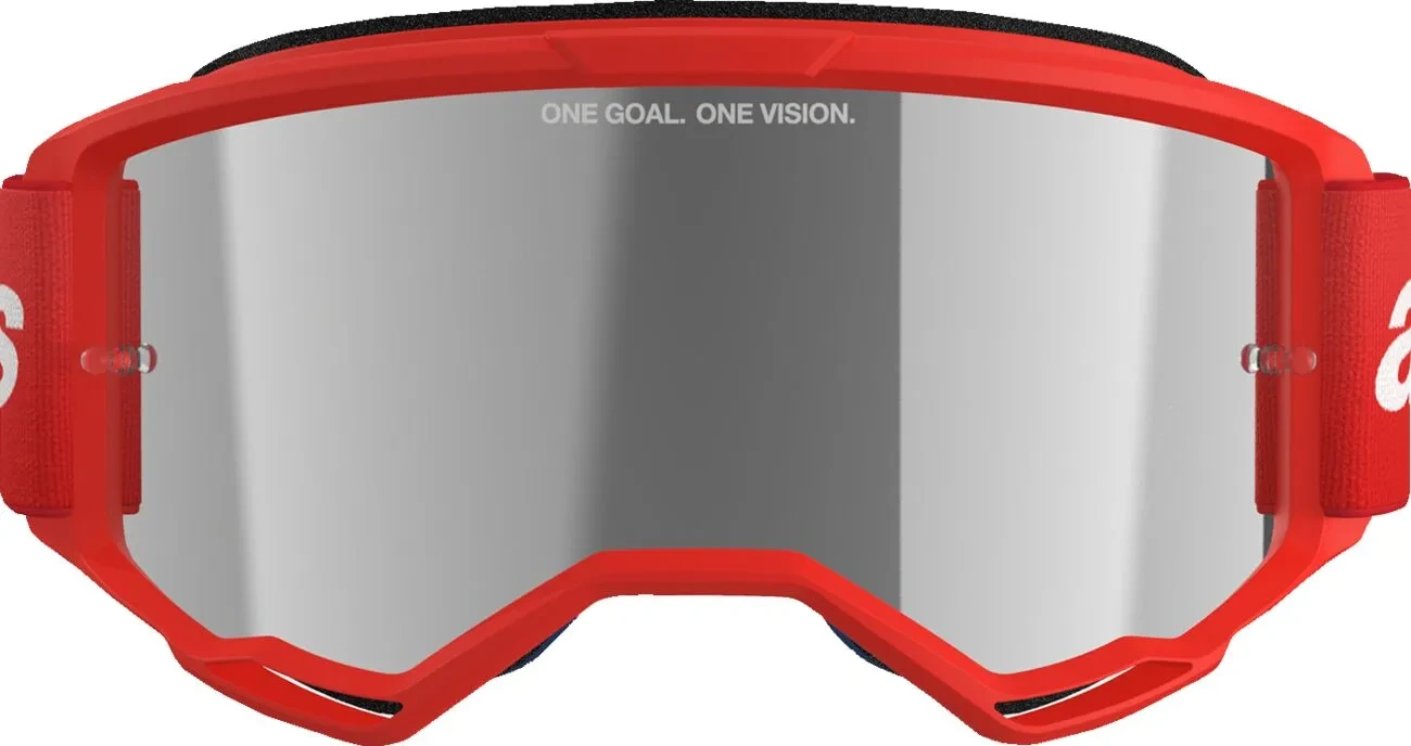GOGGLE VISION 3 WORDMARK RED MIRROR-SIL
