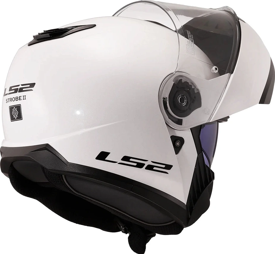 LS2 FF908 STROBE II Solid helmet - Gloss White, 3XL