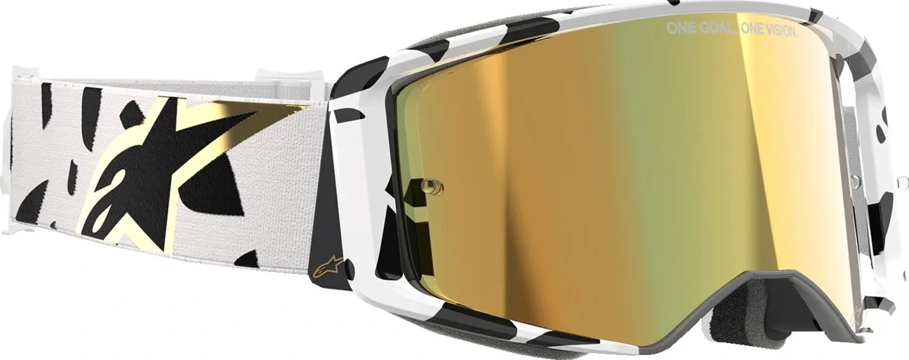 GOGGLE SUPERTECH CORP WHT/GLD MIRROR-GLD