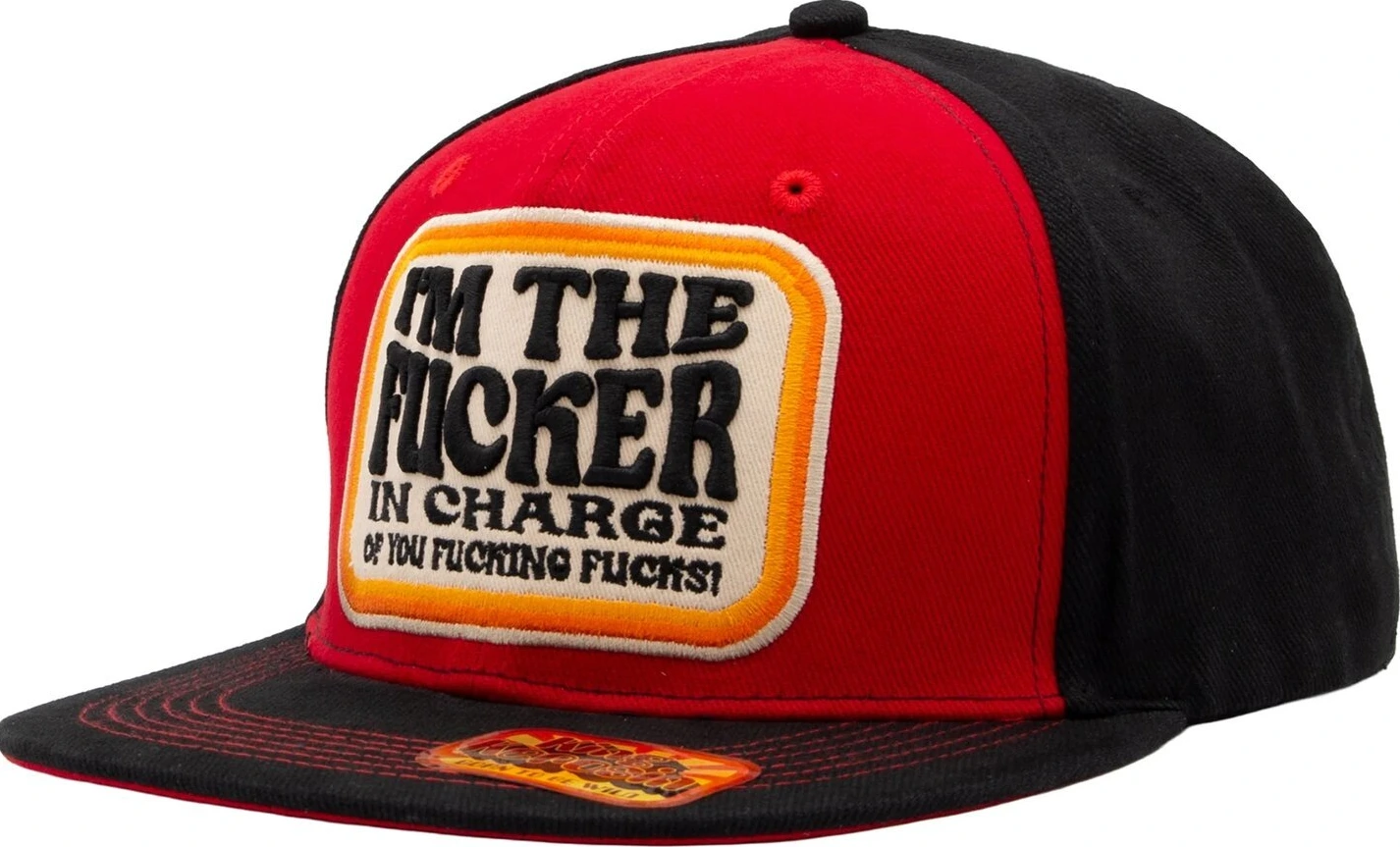 King Kerosin I'm the fucker cap, black, Red