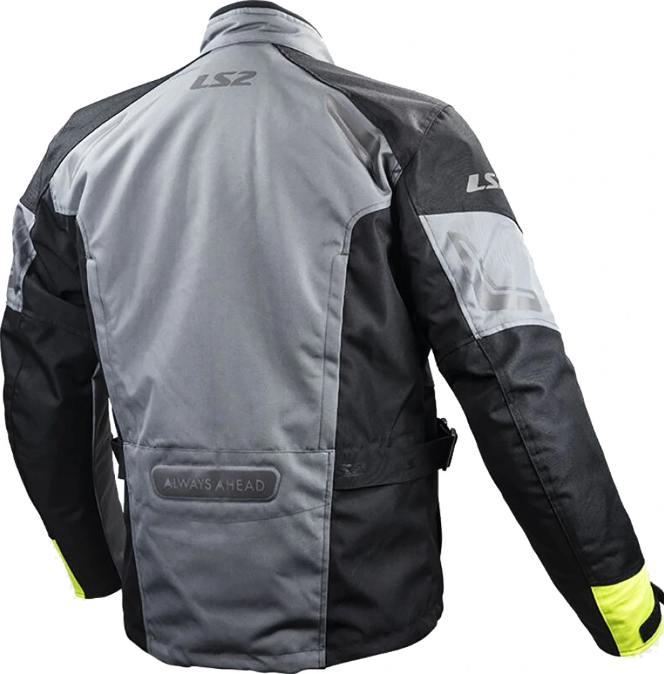 LS2 Phase Man Jacket - Grey Black Yellow, M