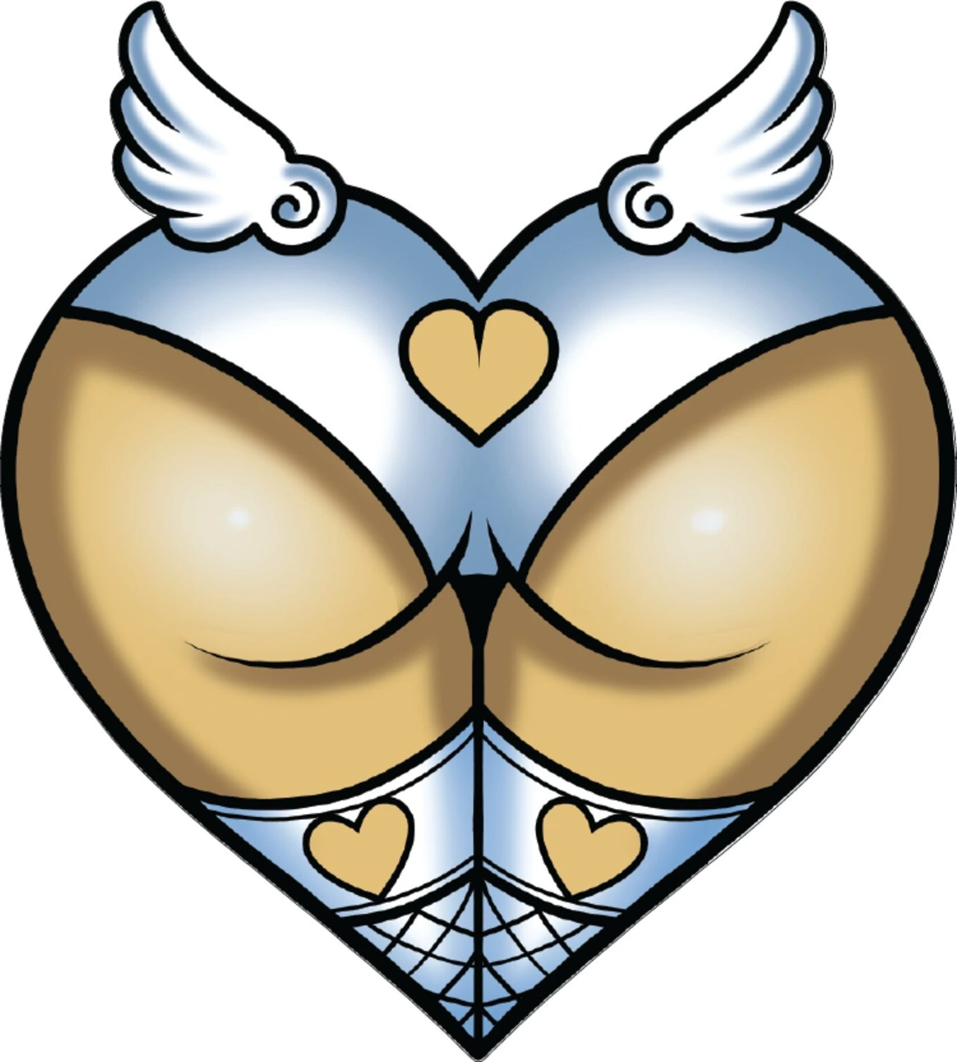 Lethal Threat Angel Ass sticker