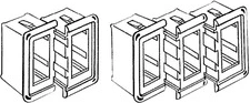 central plastic receptacle