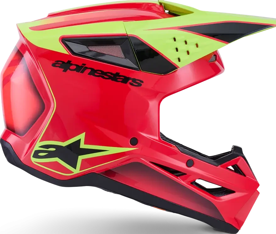 HELMET SM3 FRAY RED/YL/BLK S