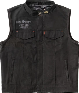 WCC x 13 1/2 Dominator black canvas riding vest